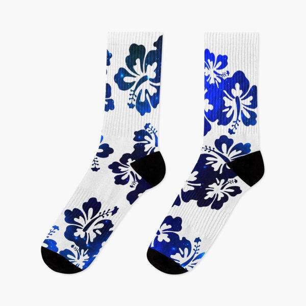 Item preview, Blue Galaxy Hibiscus Floral Cluster Tropical Pattern designed and sold by Reminixi.