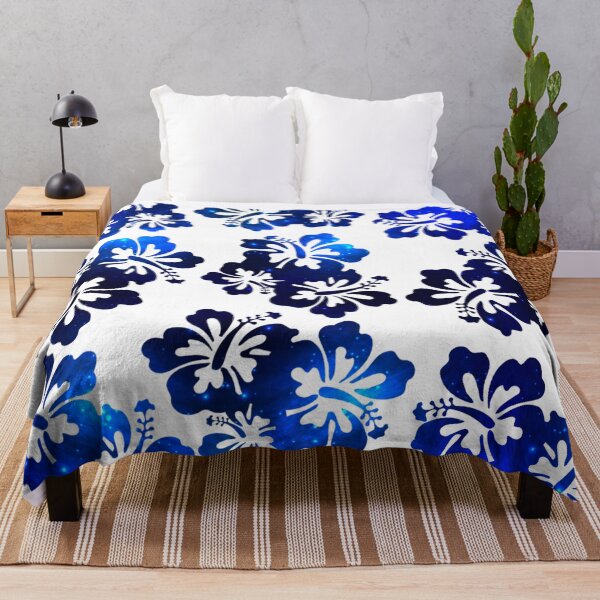 Item preview, Blue Galaxy Hibiscus Floral Cluster Tropical Pattern designed and sold by Reminixi.