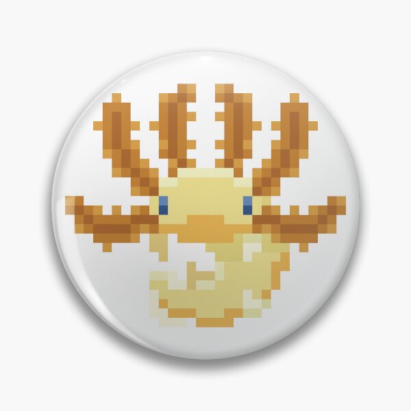 Item preview, Pixel Axolotl - Yellow designed and sold by ZephyrVyn.