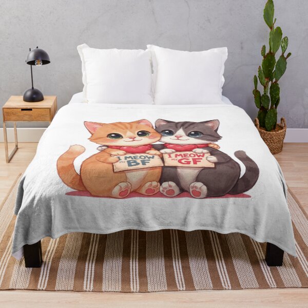 Item preview, Cute Valentine Cats Couple Romantic Heart Illustration designed and sold by PluffyPanda.