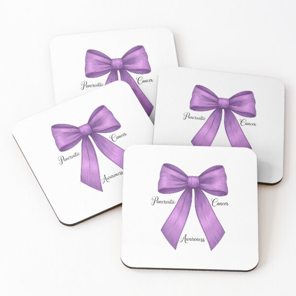 Item preview, Purple Coquette Bow Cure Pancreatic Cancer Awareness designed and sold by EllenJast.