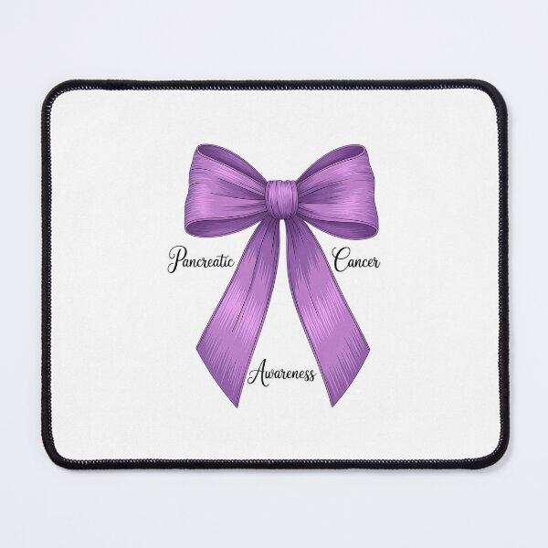Item preview, Purple Coquette Bow Cure Pancreatic Cancer Awareness designed and sold by EllenJast.