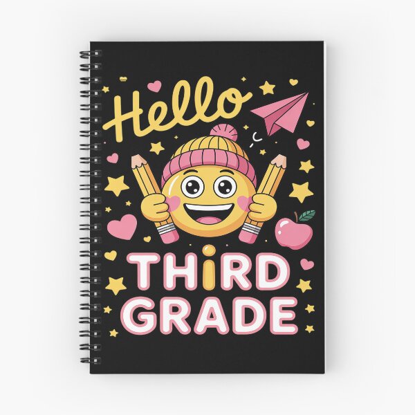 Item preview, Hello Third Grade Small Face Back to School Teacher designed and sold by Tatianamiobi.