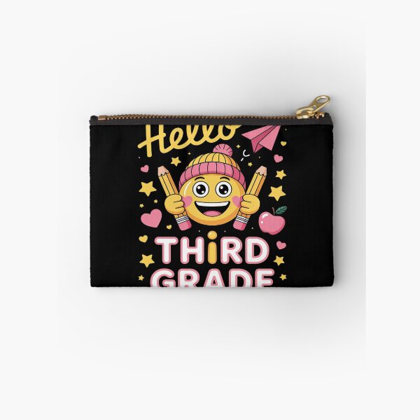 Item preview, Hello Third Grade Small Face Back to School Teacher designed and sold by Tatianamiobi.