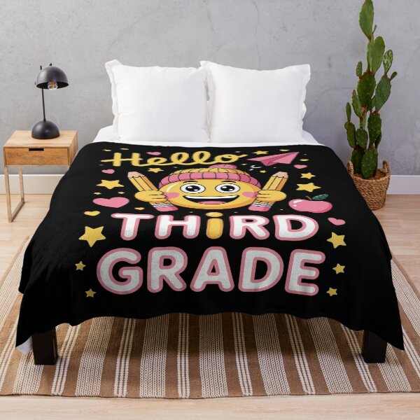 Item preview, Hello Third Grade Small Face Back to School Teacher designed and sold by Tatianamiobi.