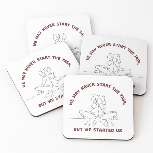 Item preview, We May Never Start the Task – ADHD Task Paralysis Love Illustration designed and sold by MukuMint.