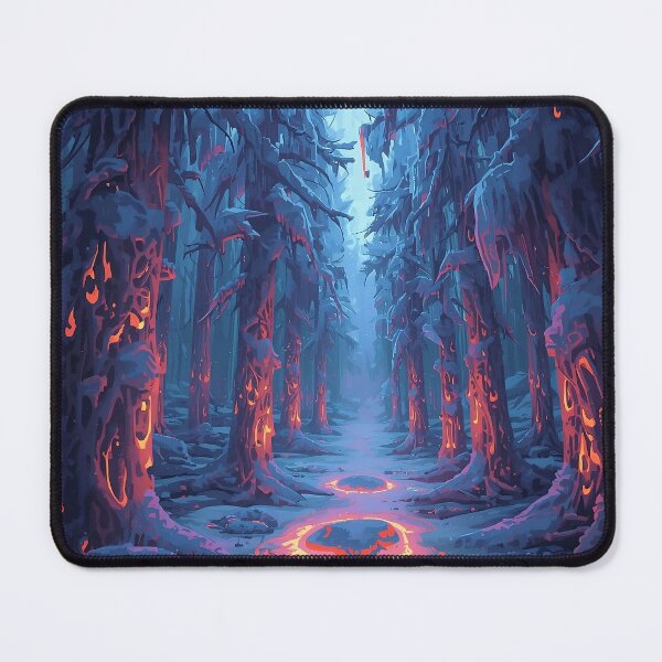 Item preview, Fire Veins Glacier Forest – Surreal Nature designed and sold by Glitchart66.