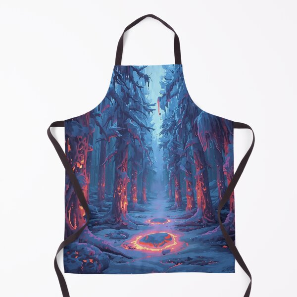 Item preview, Fire Veins Glacier Forest – Surreal Nature designed and sold by Glitchart66.