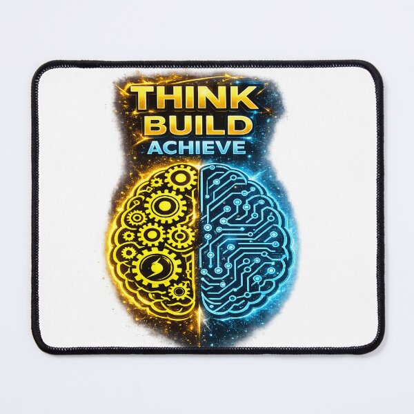 Item preview, Think Build Achieve – Powerful Mindset Brain Design designed and sold by IMPACT MODE.