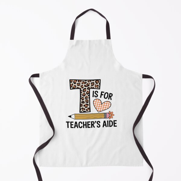 Item preview, T is for Teacher’s Aide Back to First Day of School Leopard Men Women Girls Kids designed and sold by repconomArt.