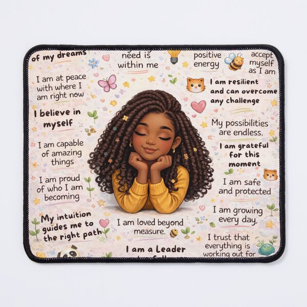Item preview, My Affirmations Cute Pillow – Positive I Am Statements for Kids, Teens and Adults designed and sold by DeziDezigns.