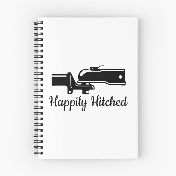 Item preview, Happily Hitched - Trailer Love & Marriage Vibes designed and sold by Automotive Art by Greg.