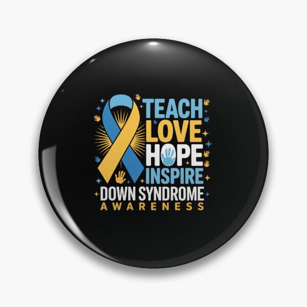 Item preview, Teach Love Hope World Down Syndrome Day Down Syndrome designed and sold by repconomArt.
