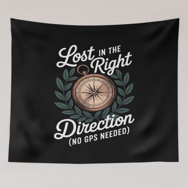 Item preview, Hiking Lost Direction Funny Camping Outdoors designed and sold by Tatianamiobi.