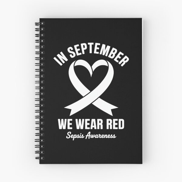 Item preview, Heart In September We Wear Red Sepsis Awareness Ribbon designed and sold by repconomArt.