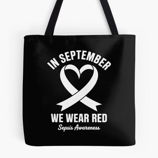 Item preview, Heart In September We Wear Red Sepsis Awareness Ribbon designed and sold by repconomArt.