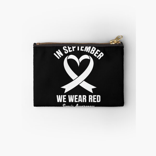 Item preview, Heart In September We Wear Red Sepsis Awareness Ribbon designed and sold by repconomArt.