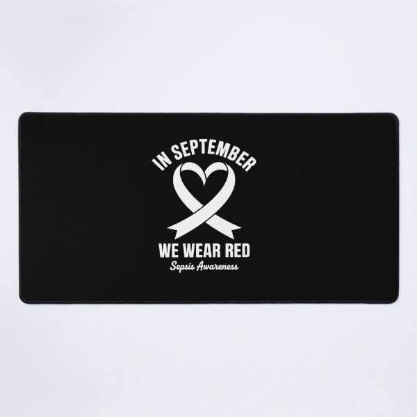 Item preview, Heart In September We Wear Red Sepsis Awareness Ribbon designed and sold by repconomArt.