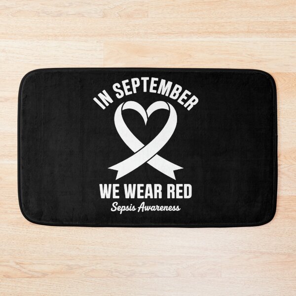 Item preview, Heart In September We Wear Red Sepsis Awareness Ribbon designed and sold by repconomArt.