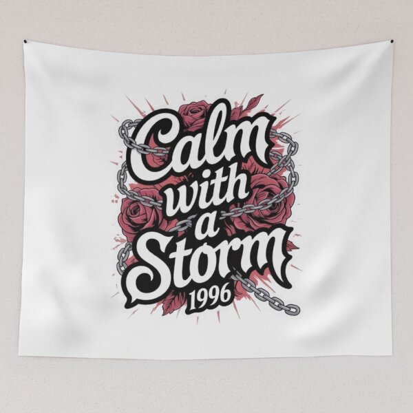 Item preview, Calm With a Storm Statement Typography designed and sold by NewUSShop.