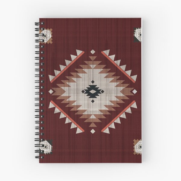 Item preview, Western style carpet and area rug design in rich red tones, inspired by cowboy culture and Southwestern aesthetics designed and sold by Line-Aura.