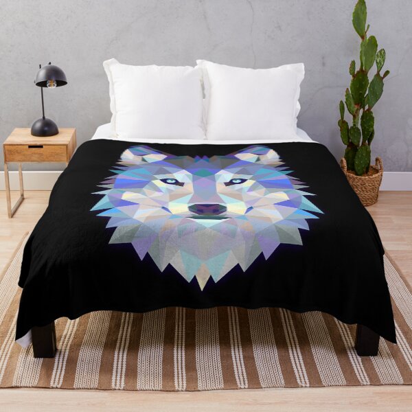 Artikelvorschau, Bunter geometrischer Wolf entworfen und verkauft von hislnavi66.