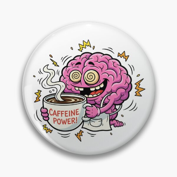 Item preview, Goofy Cartoon Brain on Caffeine designed and sold by CatgoDigital.