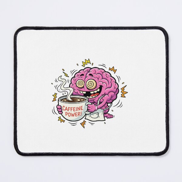 Item preview, Goofy Cartoon Brain on Caffeine designed and sold by CatgoDigital.