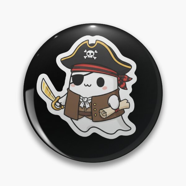Item preview, Tiny Ghost Pirate Friend Ghostly Treasure Hunter designed and sold by ZyVoAli.