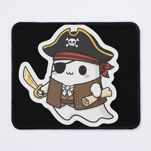 Item preview, Tiny Ghost Pirate Friend Ghostly Treasure Hunter designed and sold by ZyVoAli.