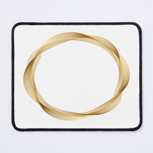 Item preview, Golden Loop – Abstract Circular Flow in Metallic Strands designed and sold by Cristhian Almanza.