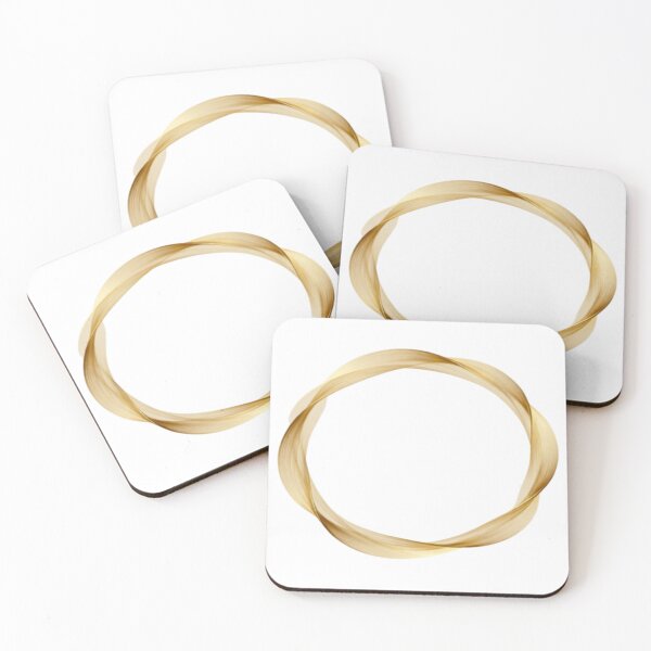 Item preview, Golden Loop – Abstract Circular Flow in Metallic Strands designed and sold by Cristhian Almanza.