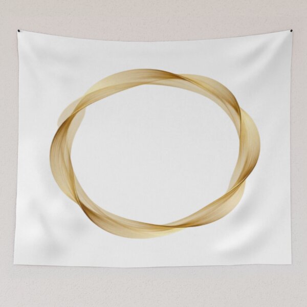 Item preview, Golden Loop – Abstract Circular Flow in Metallic Strands designed and sold by Cristhian Almanza.