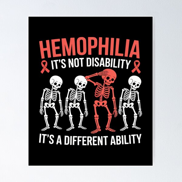 Item preview, Hemophilia Awareness Dabbing Different Ability Red Ribbon designed and sold by Rrettgison.