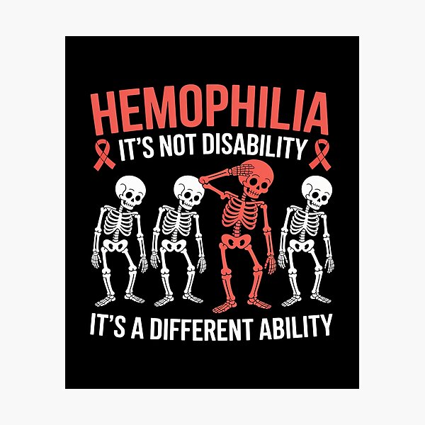 Item preview, Hemophilia Awareness Dabbing Different Ability Red Ribbon designed and sold by Rrettgison.