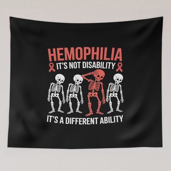 Item preview, Hemophilia Awareness Dabbing Different Ability Red Ribbon designed and sold by Rrettgison.
