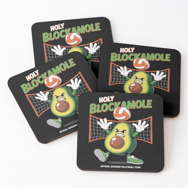 Item preview, Holy Blockamole Volleybal pun, Cute Funny avocado designed and sold by Tatianamiobi.