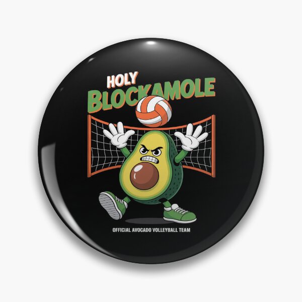 Item preview, Holy Blockamole Volleybal pun, Cute Funny avocado designed and sold by Tatianamiobi.