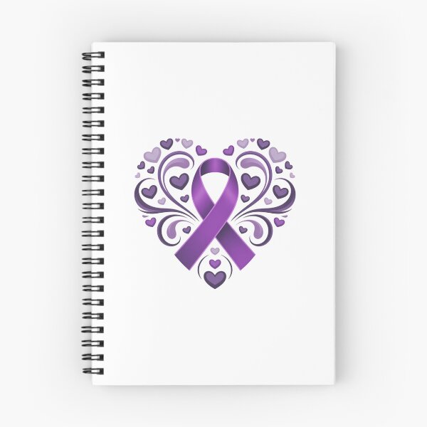 Item preview, Purple Ribbon Heart Pancreatic Cancer Awareness designed and sold by EllenJast.