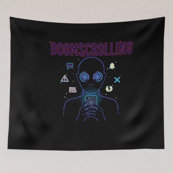 Item preview, DoomScrolling Digital Pixel Art designed and sold by TinyJoy Studio.