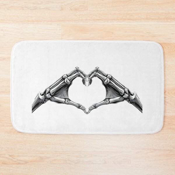 Item preview, Skeleton Hand Heart | Gothic Skull Heart Graphic | Dark Romance Alternative Design designed and sold by YASboutik.