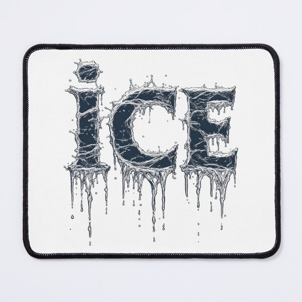Item preview, ICE Melting Typography Design | Abolish ICE Protest Symbol Graphic designed and sold by RedVista.