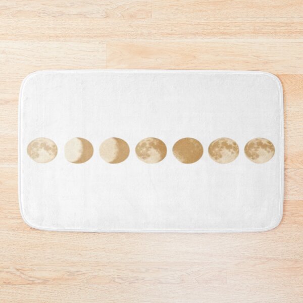 Item preview, Lunar Cycle – Golden Moon Phases on Minimalist Background designed and sold by Cristhian Almanza.