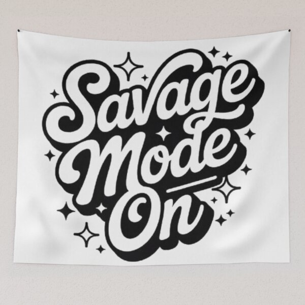 Item preview, Savage Mode On Bold Statement Typography designed and sold by NewUSShop.