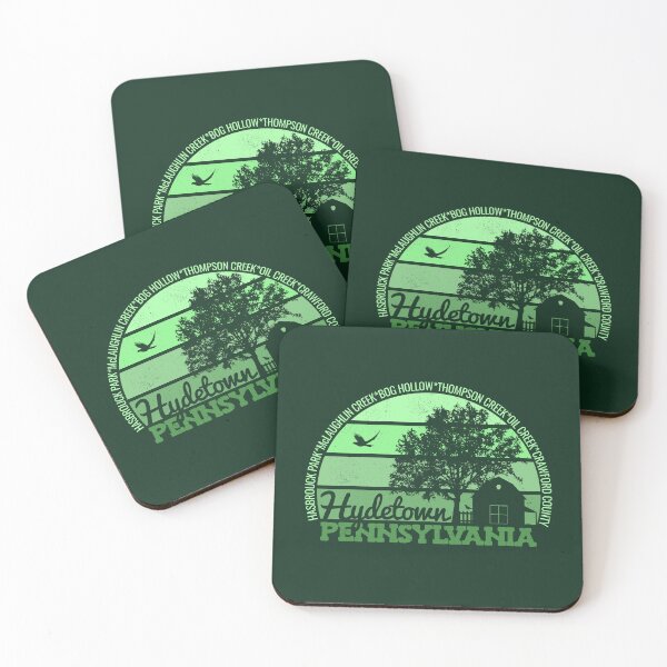 Item preview, Hydetown Pennsylvania Sunset Retro Vintage Local Pride Logo designed and sold by CRHPOD20.