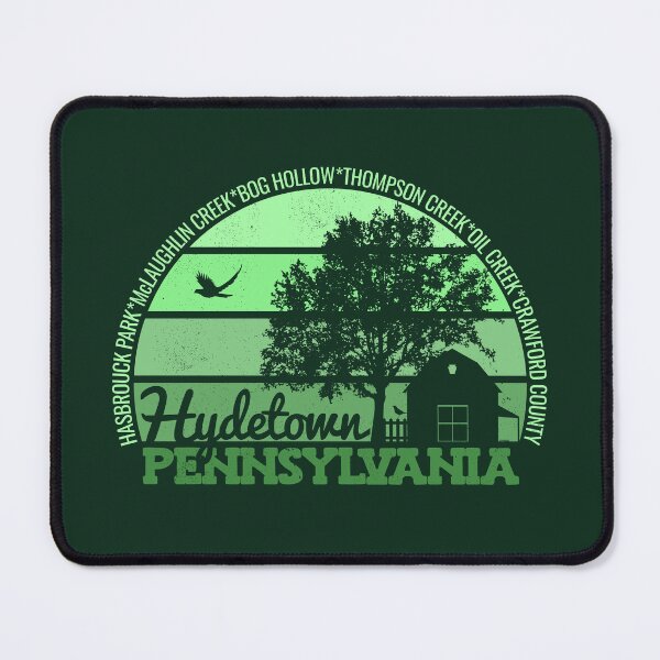 Item preview, Hydetown Pennsylvania Sunset Retro Vintage Local Pride Logo designed and sold by CRHPOD20.