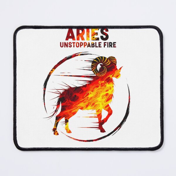 Item preview, Aries Zodiac – Unstoppable Fire Sticker Sumi-e Ukiyo-e Watersplash ink Art designed and sold by blacksealstudio.