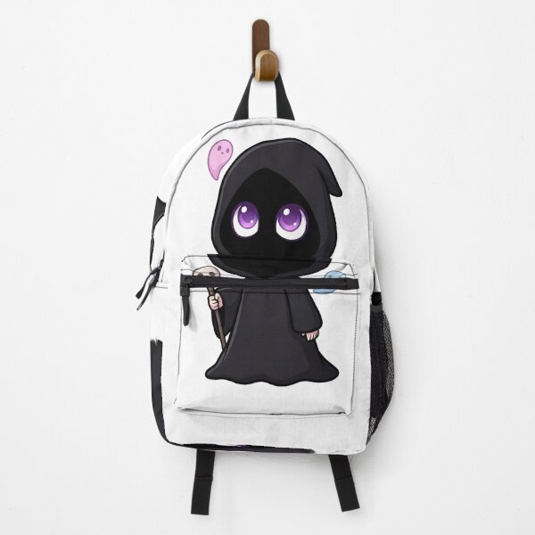 Item preview, Nix the Baby Necromancer: Cute Chibi Reaper with Ghost Friends (Pastel Goth) designed and sold by ColorTheoryLab.