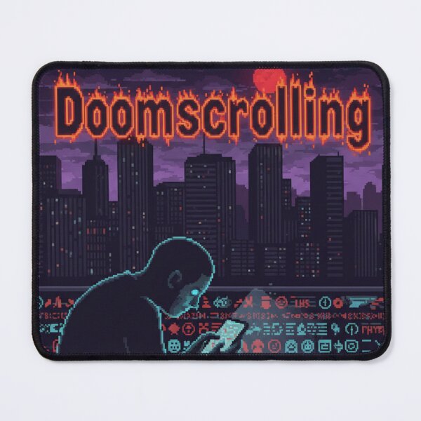 Item preview, Doomscrolling Digital Pixel Art designed and sold by TinyJoy Studio.