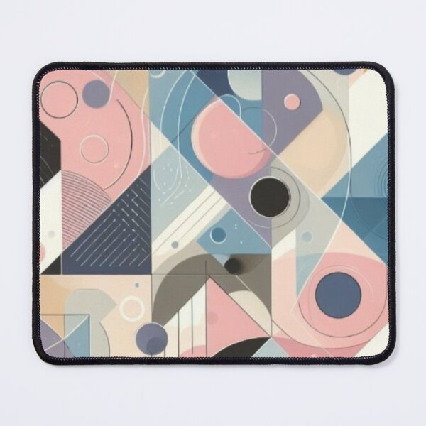 Item preview, Abstract geometric art in modern pastel shades designed and sold by miamoonedits.